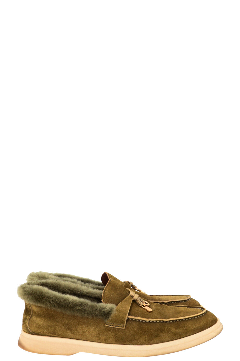 LORO PIANA Summer Walk Suede Fur Green