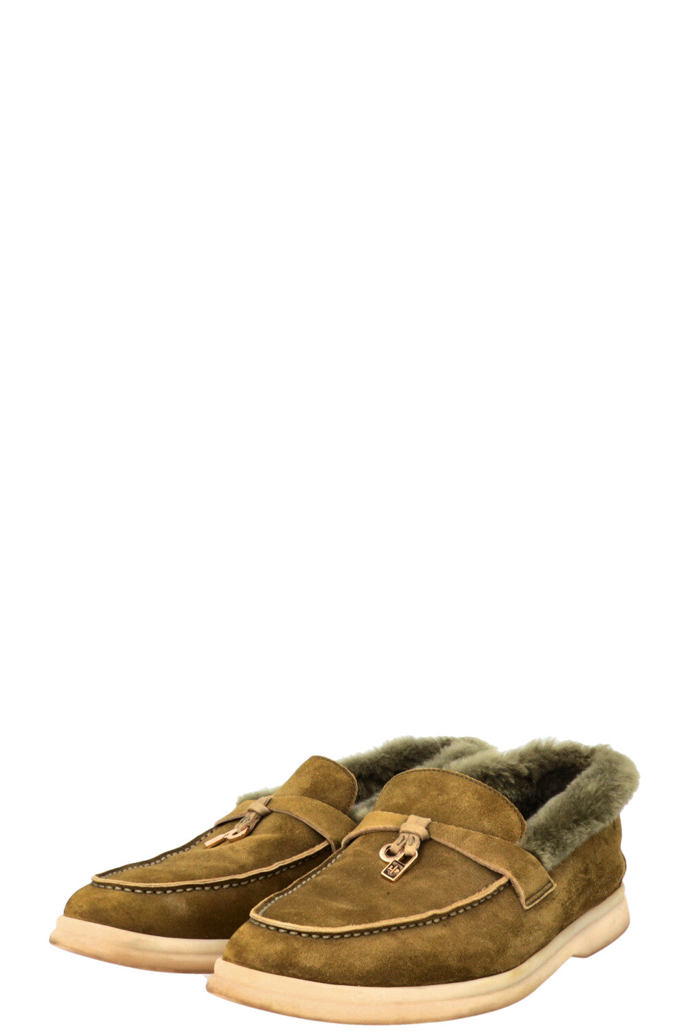 LORO PIANA Summer Walk Suede Fur Green