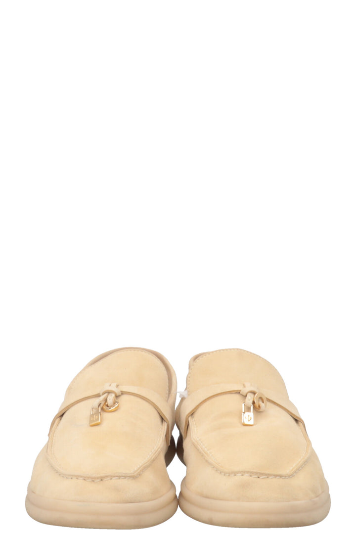 LORO PIANA Summer Charms Walk Daim beige clair