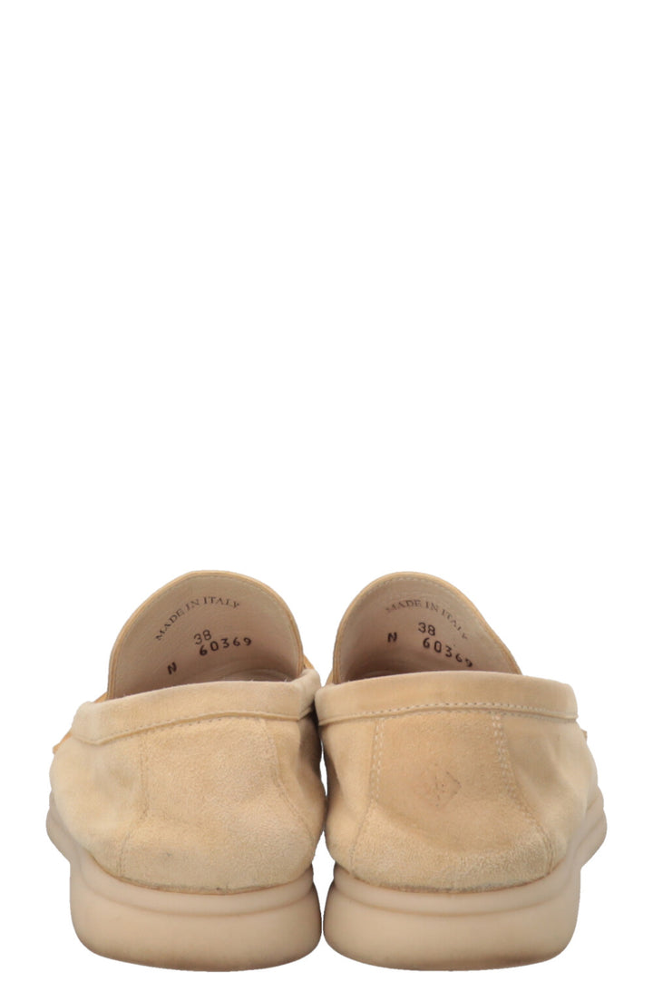 LORO PIANA Summer Charms Walk Daim beige clair