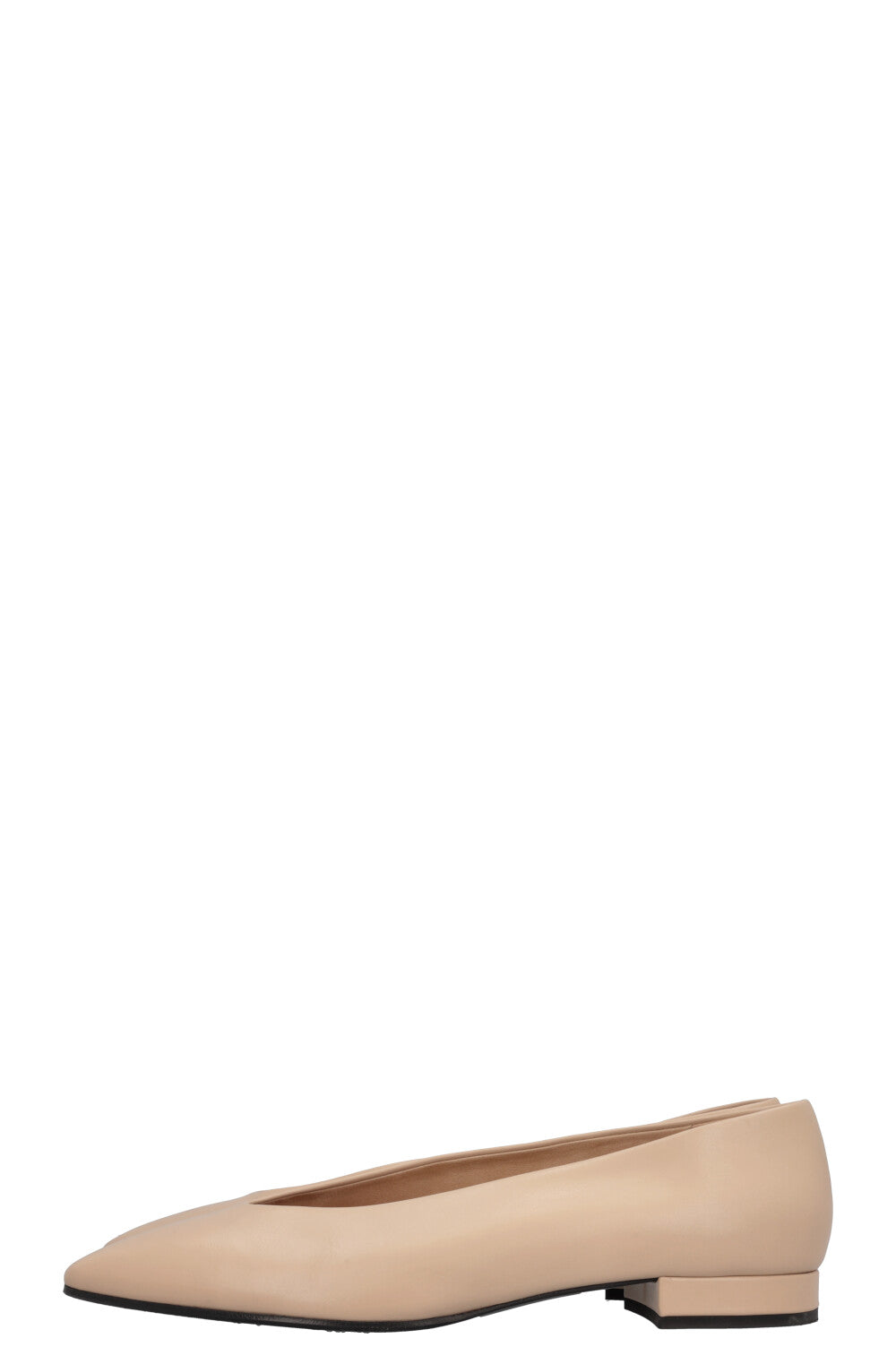 LORO PIANA Rebecca Ballerine Cuir Beige