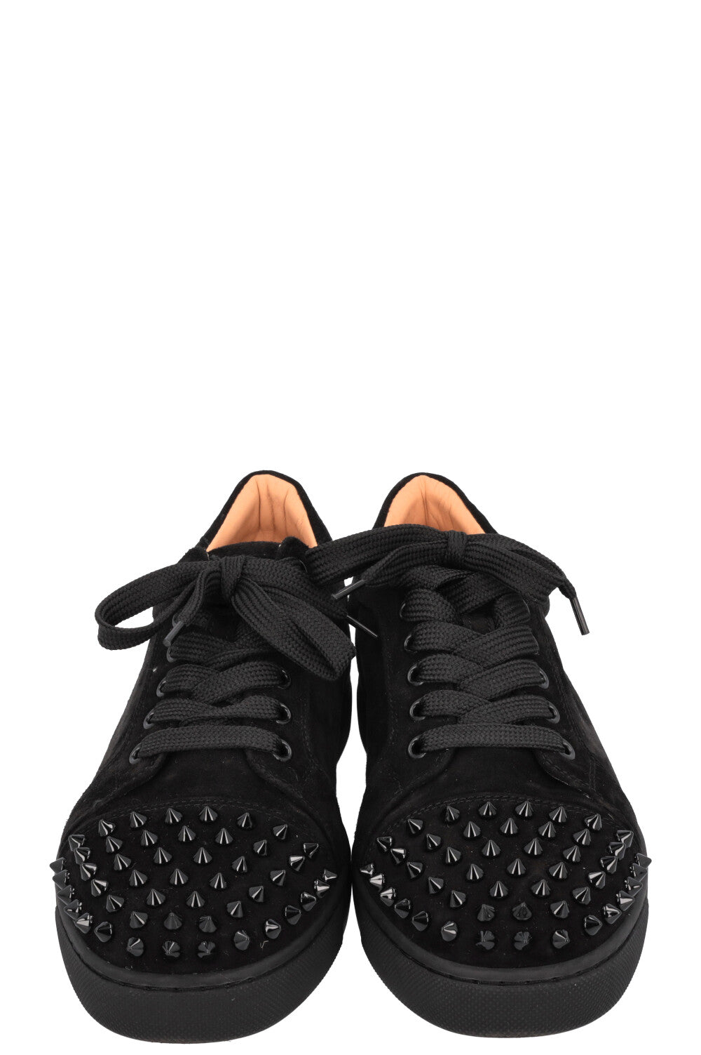 Vieira Louboutin Sneakers Spikes Black Christian Louboutin Leather
