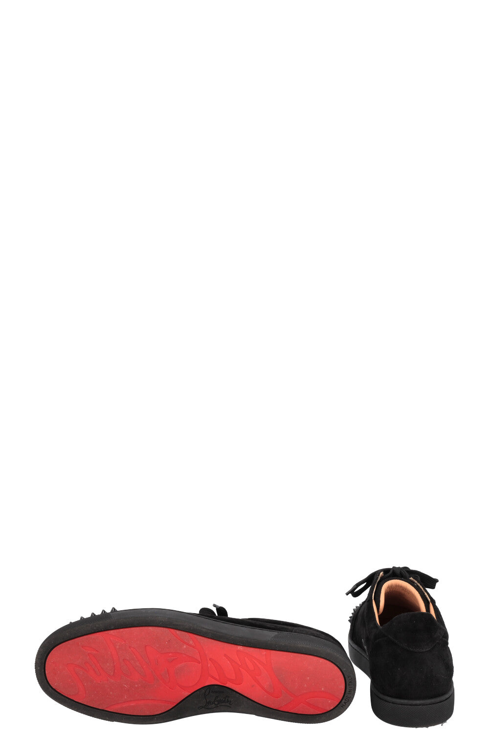 CHRISTIAN LOUBOUTIN Vieira Sneakers Spikes Suede Black – REAWAKE