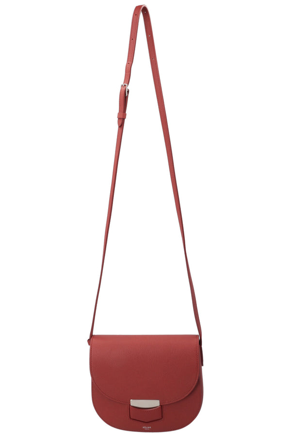 CÉLINE Small Trotteur Bag Red