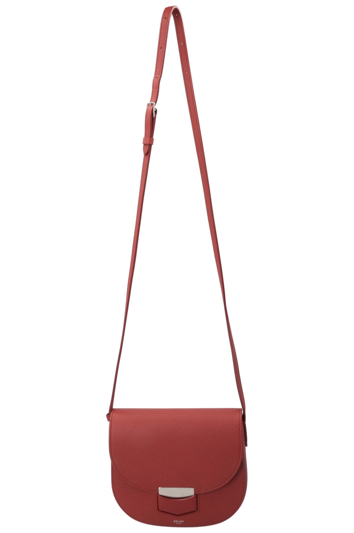 CÉLINE Small Trotteur Bag Red