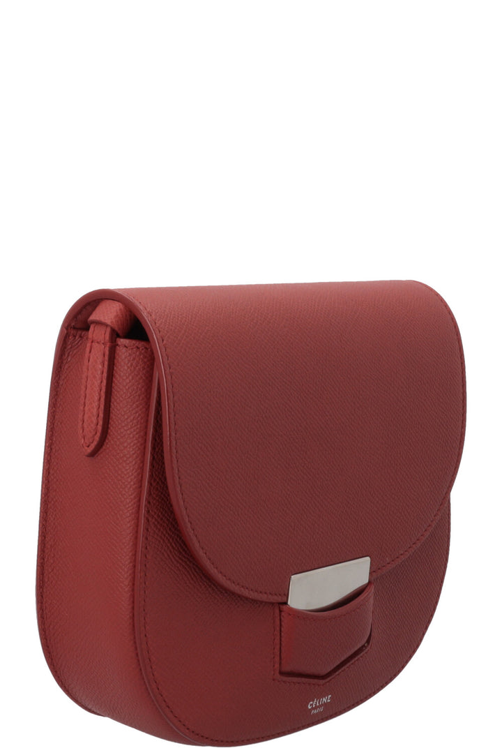 CÉLINE Small Trotteur Bag Red