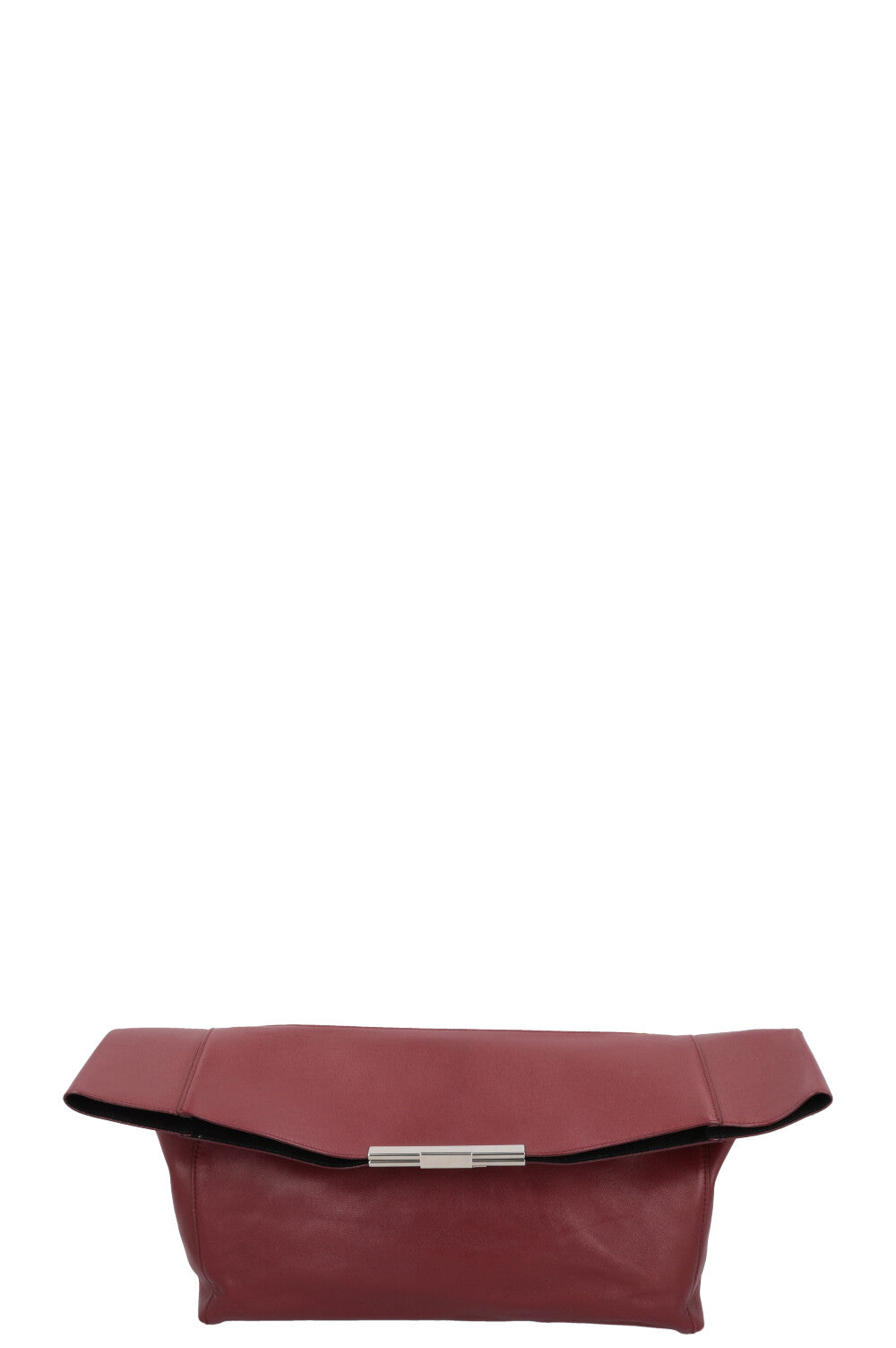 CÉLINE Cabas Fold Over Clutch Burgundy