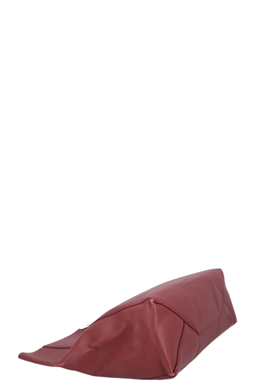 CÉLINE Cabas Fold Over Clutch Burgundy