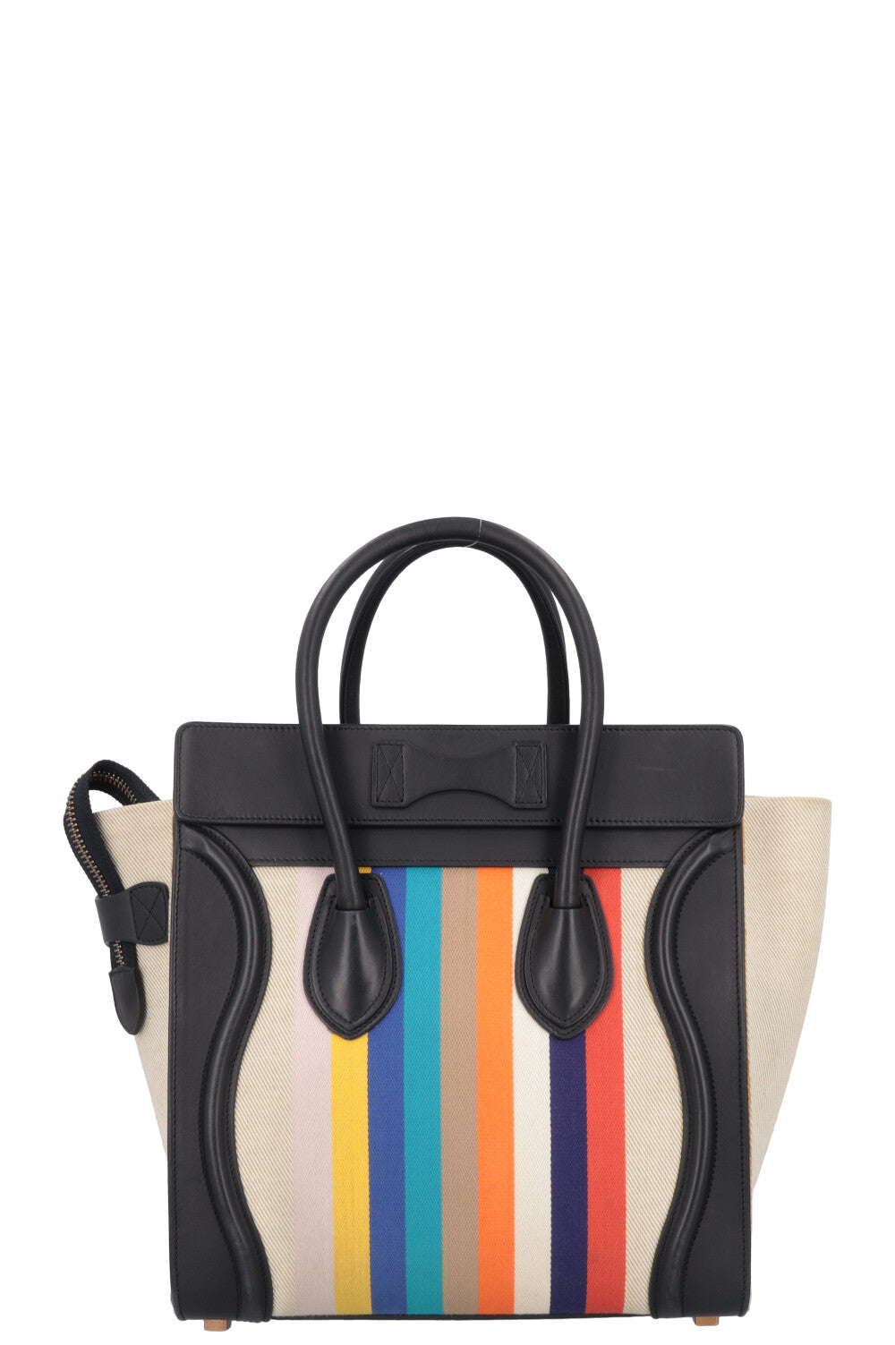 CÉLINE Micro Luggage Stripes Canvas Multicolor