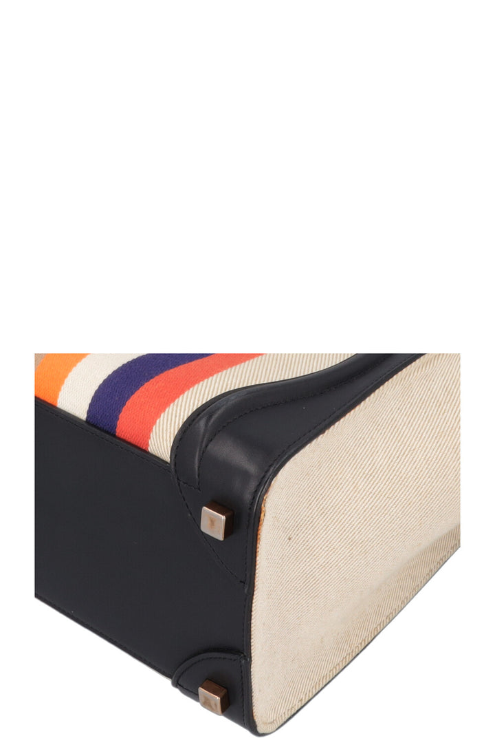 CÉLINE Micro Luggage Stripes Canvas Multicolor