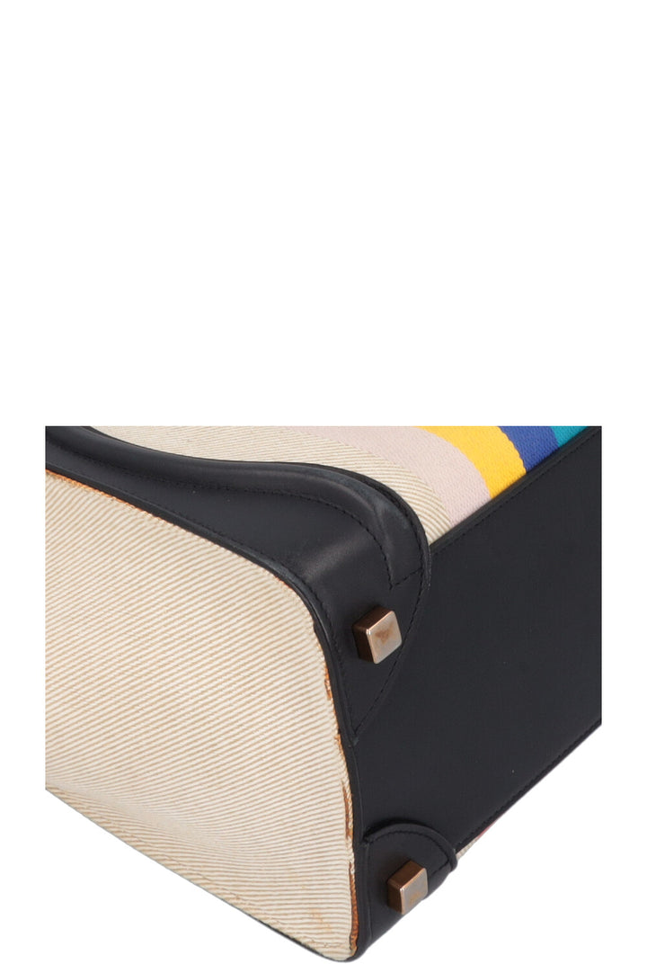 CÉLINE Micro Luggage Stripes Canvas Multicolor