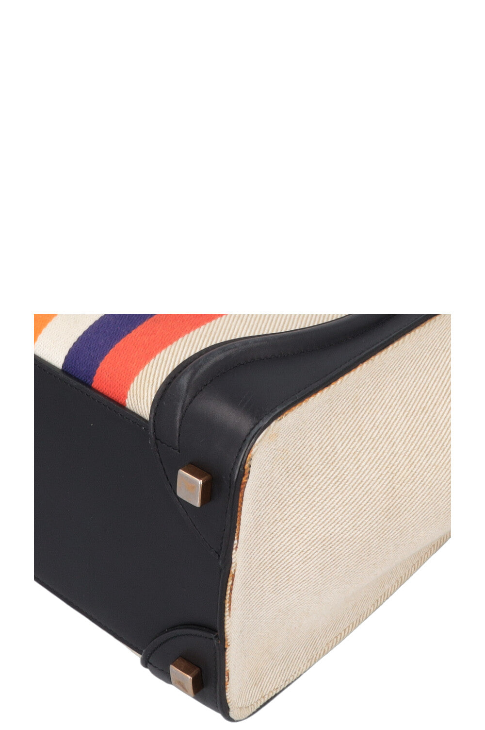 CÉLINE Micro Luggage Stripes Canvas Multicolor