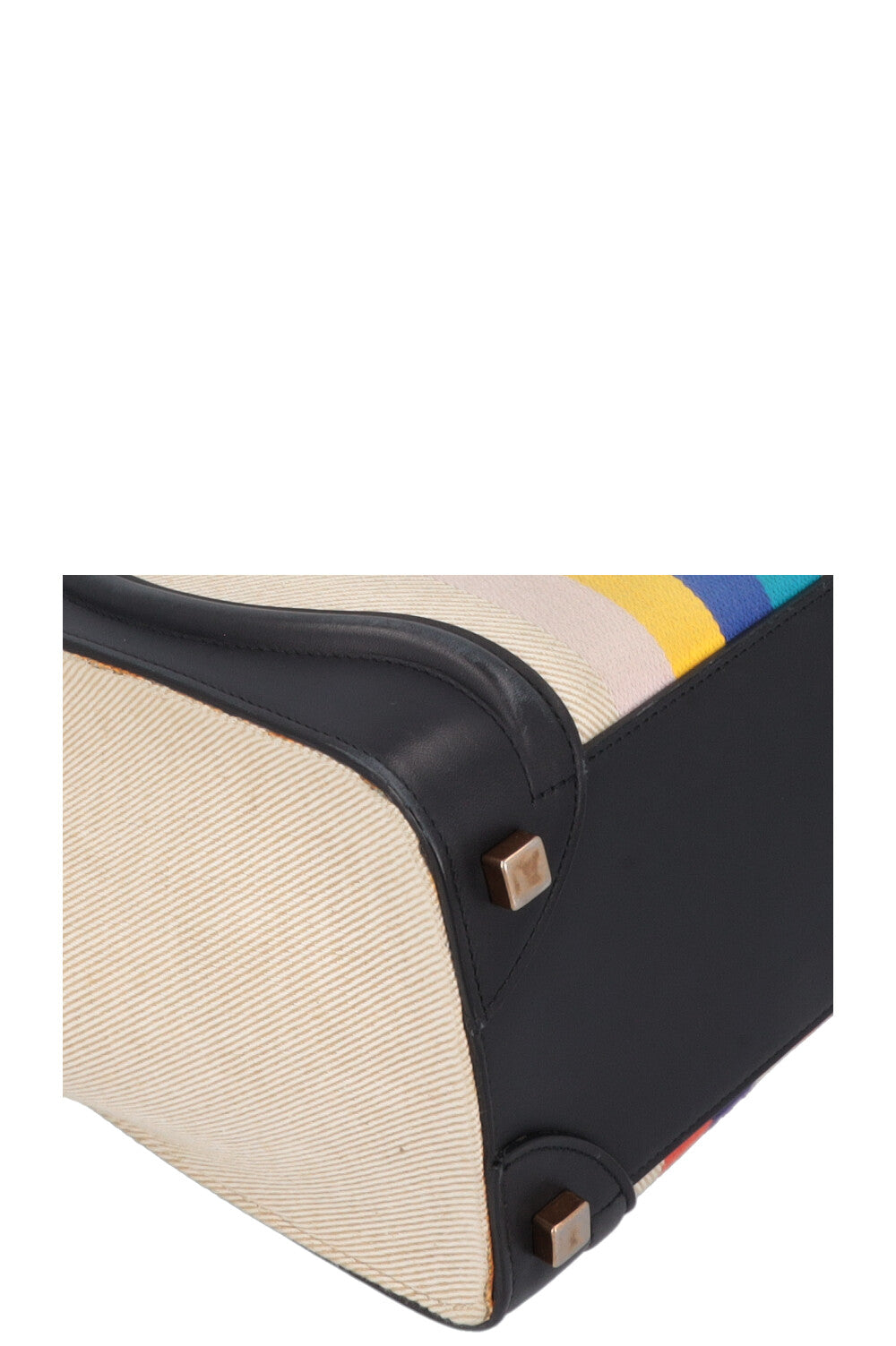 CÉLINE Micro Luggage Stripes Canvas Multicolor
