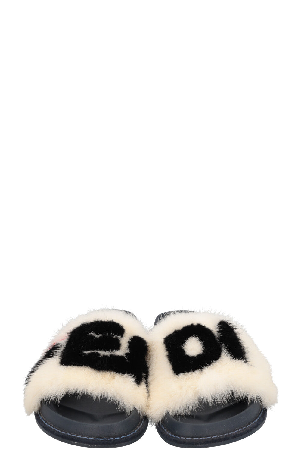 Claquettes FENDI X FILA Logo Vison