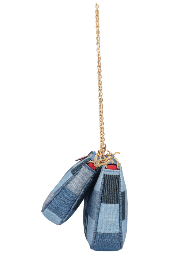 LOUIS VUITTON Multi Pochette Denim Blue Red