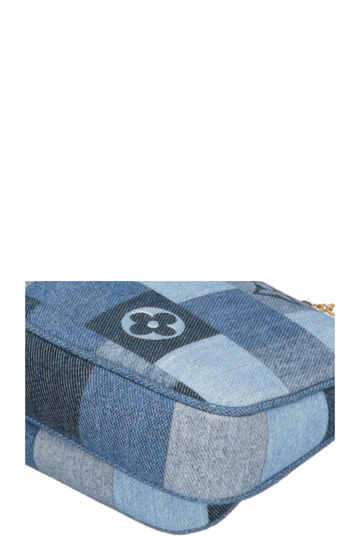 LOUIS VUITTON Multi Pochette Denim Blue Red