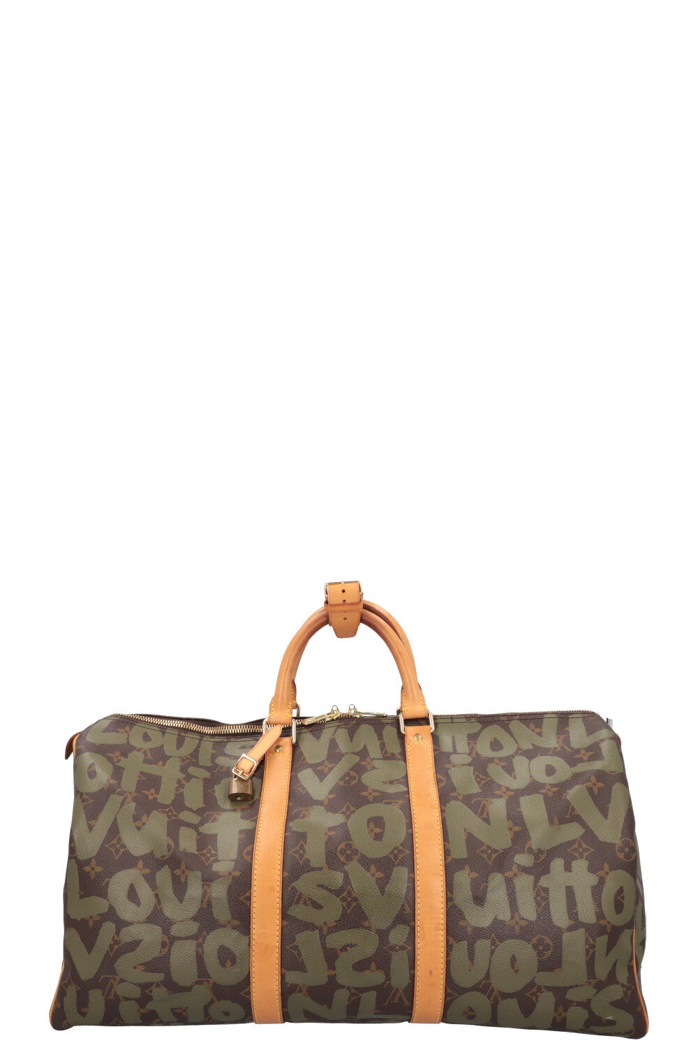 LOUIS VUITTON Keepall 50 Grafitti Stephen Sprouse Green