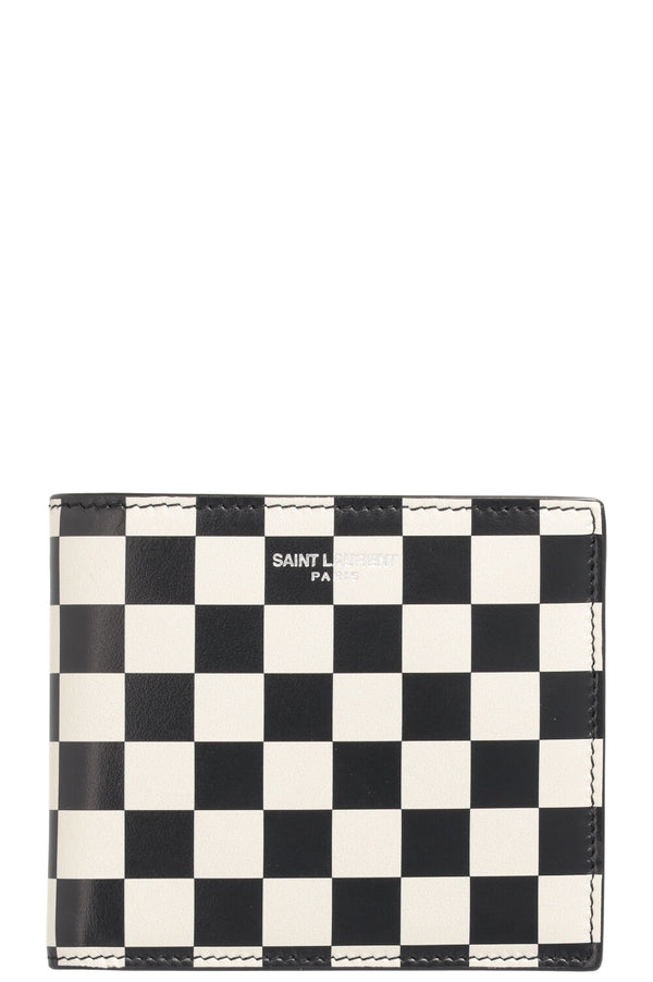 SAINT LAURENT East West Wallet Chess