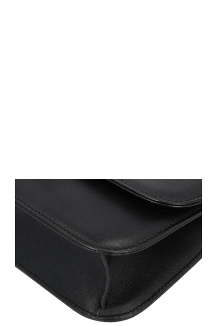 VALENTINO Glam Lock Bag Leather All Black