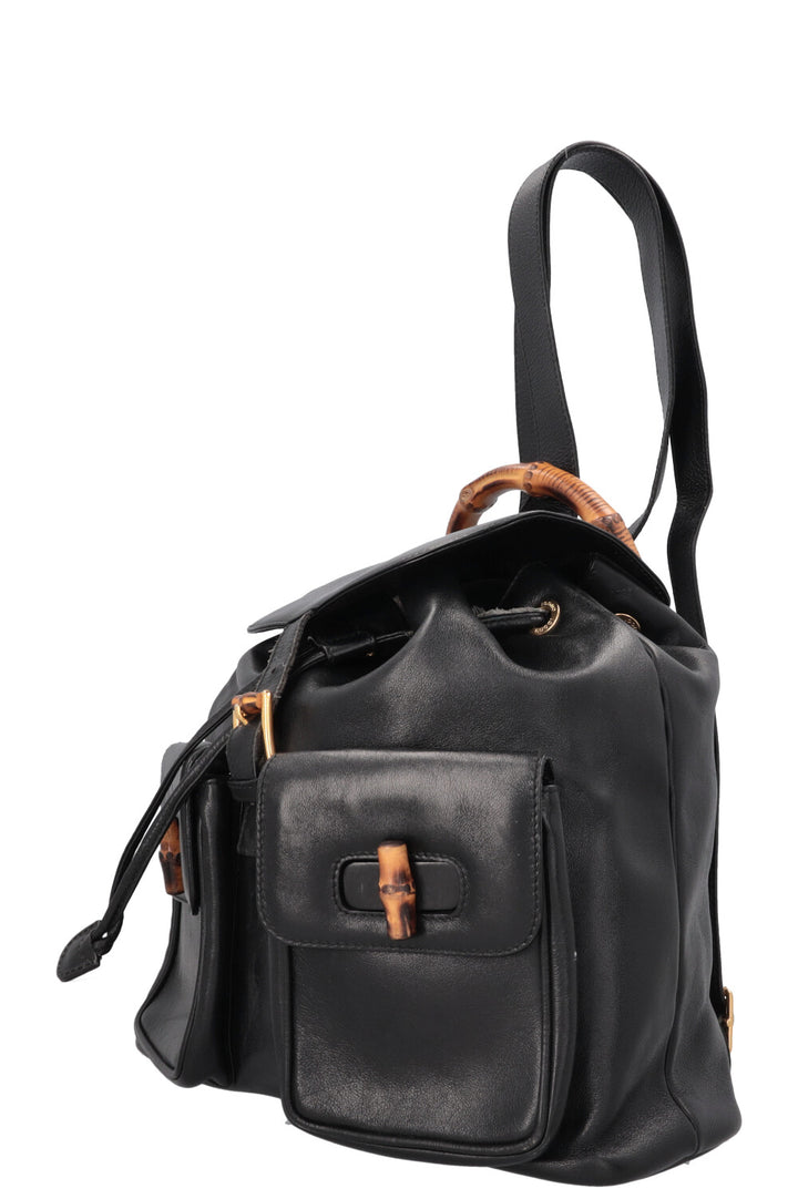 GUCCI Bamboo Backpack Black