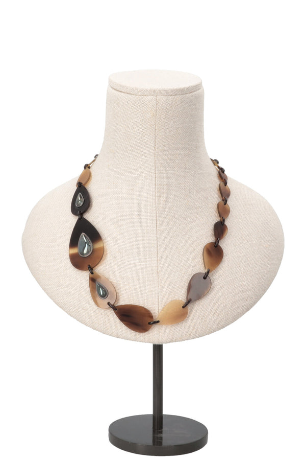 HERMÈS Collier La Ligne Corne Lacque