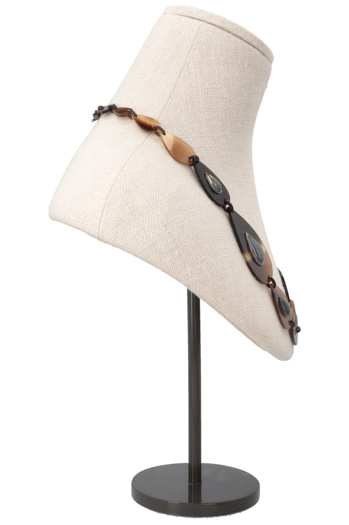 HERMÈS La Ligne Corne Lacque Necklace