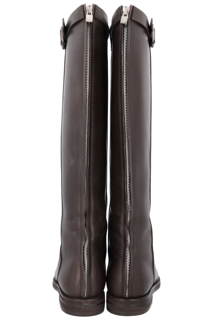 LORO PIANA Buckled High Boots Brown
