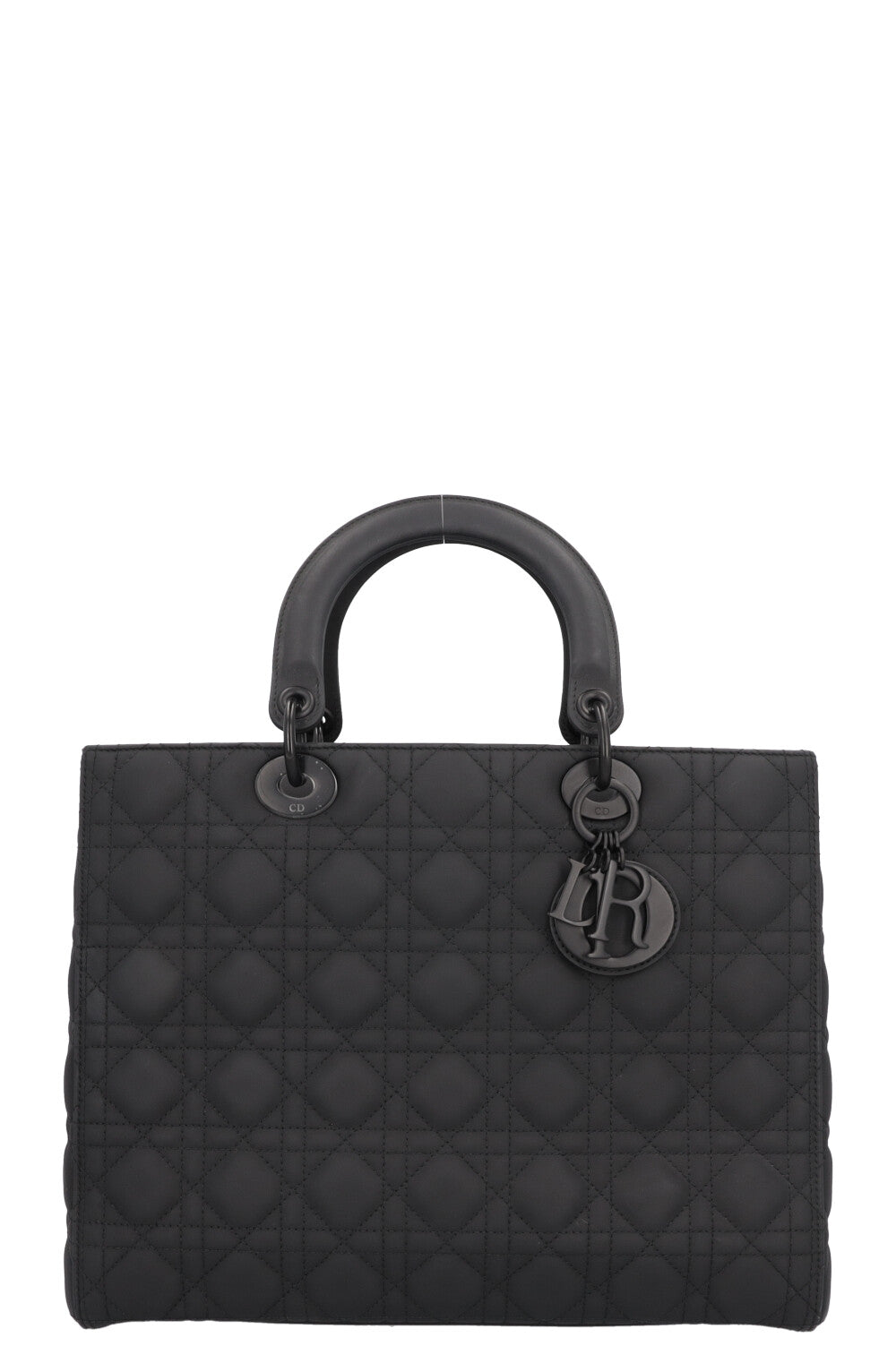 CHRISTIAN DIOR Large Lady Dior Bag So Black