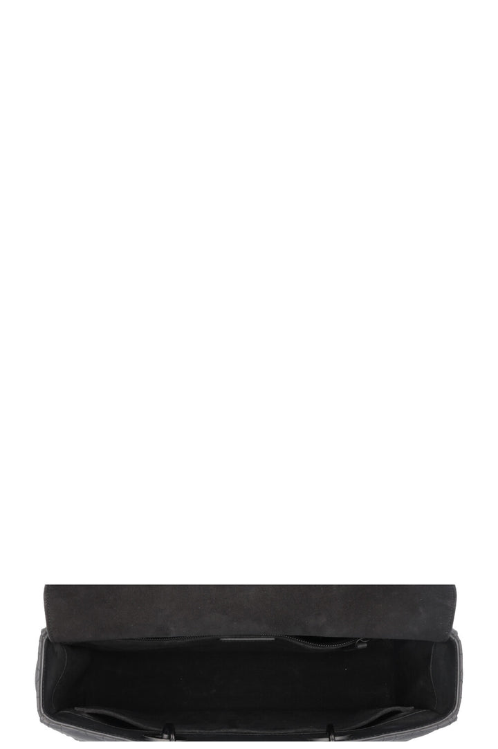 CHRISTIAN DIOR Large Lady Dior Bag So Black