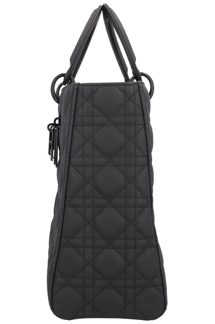 CHRISTIAN DIOR Large Lady Dior Bag So Black