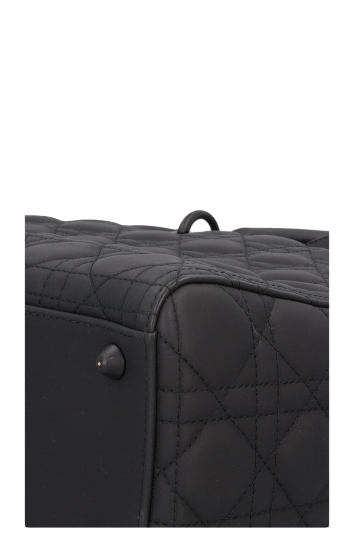 CHRISTIAN DIOR Large Lady Dior Bag So Black