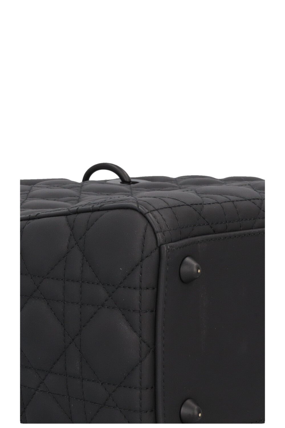 CHRISTIAN DIOR Large Lady Dior Bag So Black