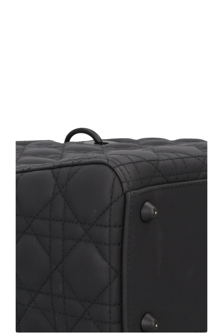 CHRISTIAN DIOR Large Lady Dior Bag So Black