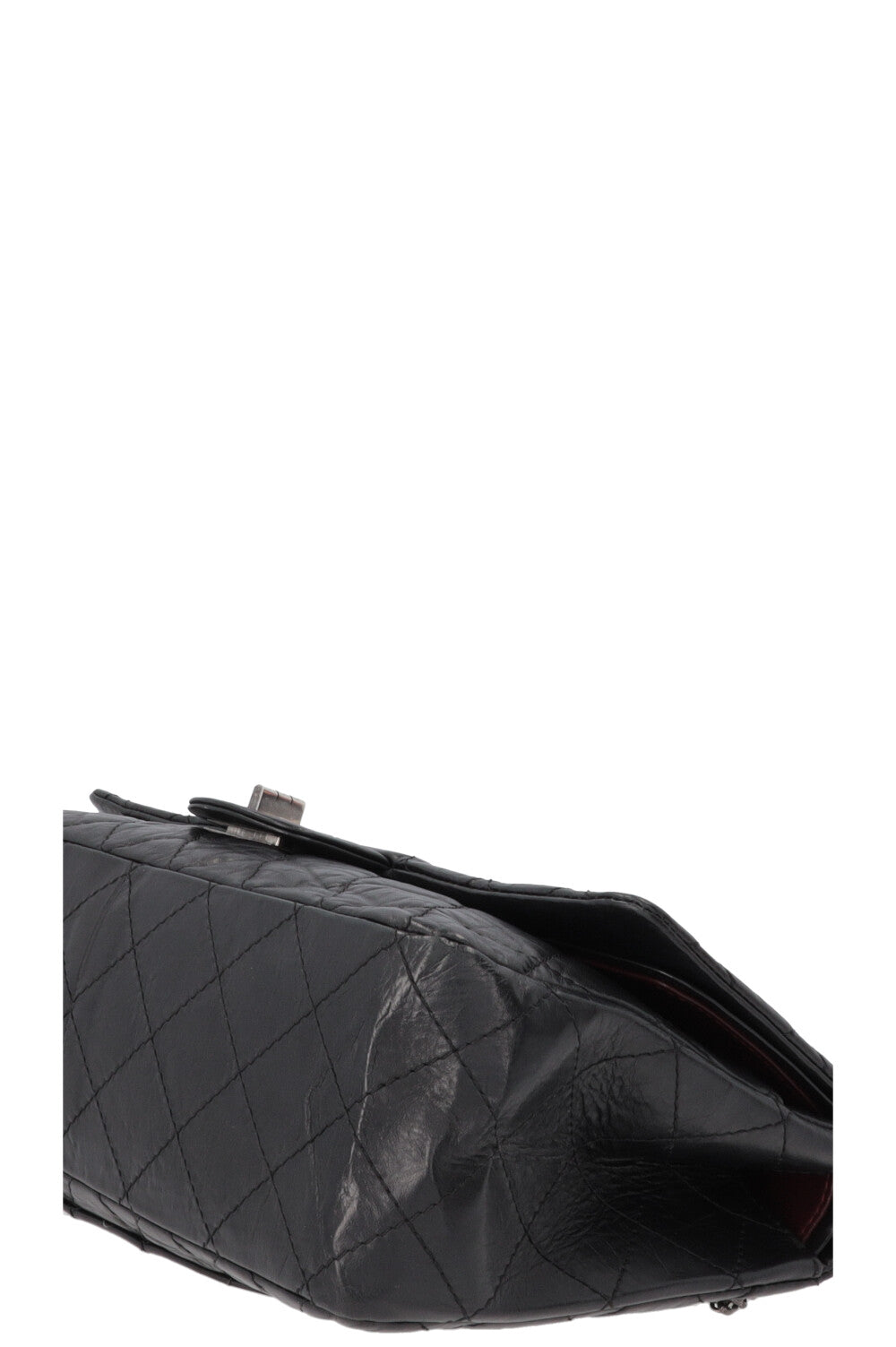CHANEL Large 2.55 Reissue Crossbody Bag Leather Black