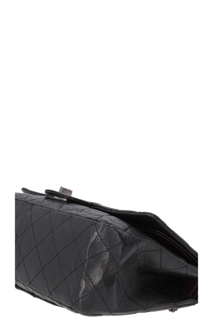 CHANEL Large 2.55 Reissue Crossbody Bag Leather Black