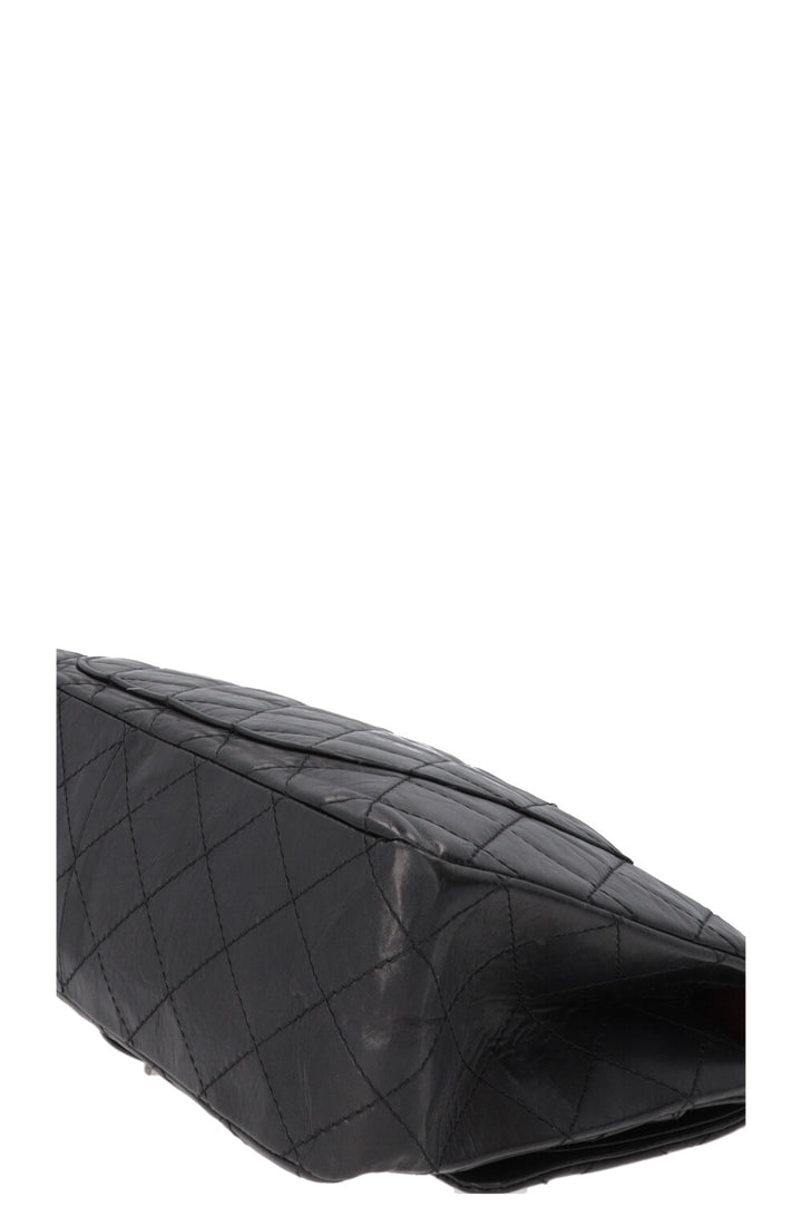 CHANEL Large 2.55 Reissue Crossbody Bag Leather Black