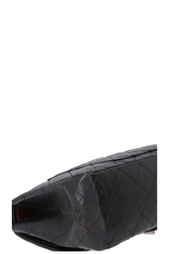 CHANEL Large 2.55 Reissue Crossbody Bag Leather Black