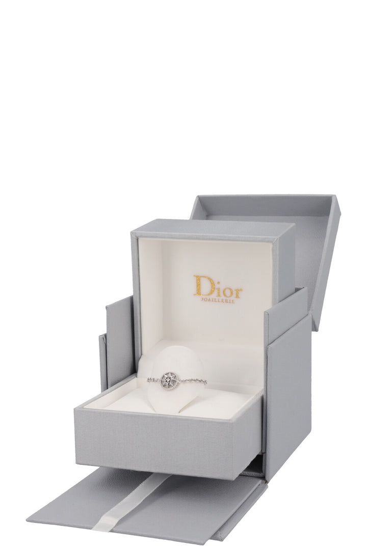 CHRISTIAN DIOR Rose des Vents Ring 18k White Gold MOP Diamond