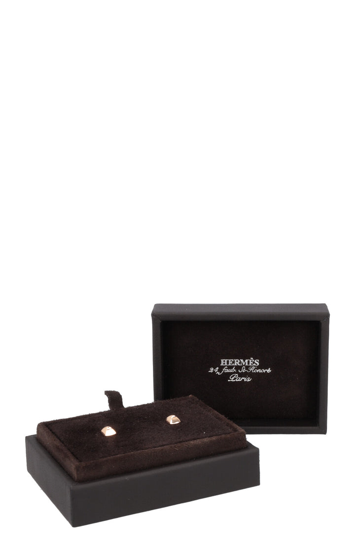 HERMÈS Clou D'H Earstuds 18k Rose Gold