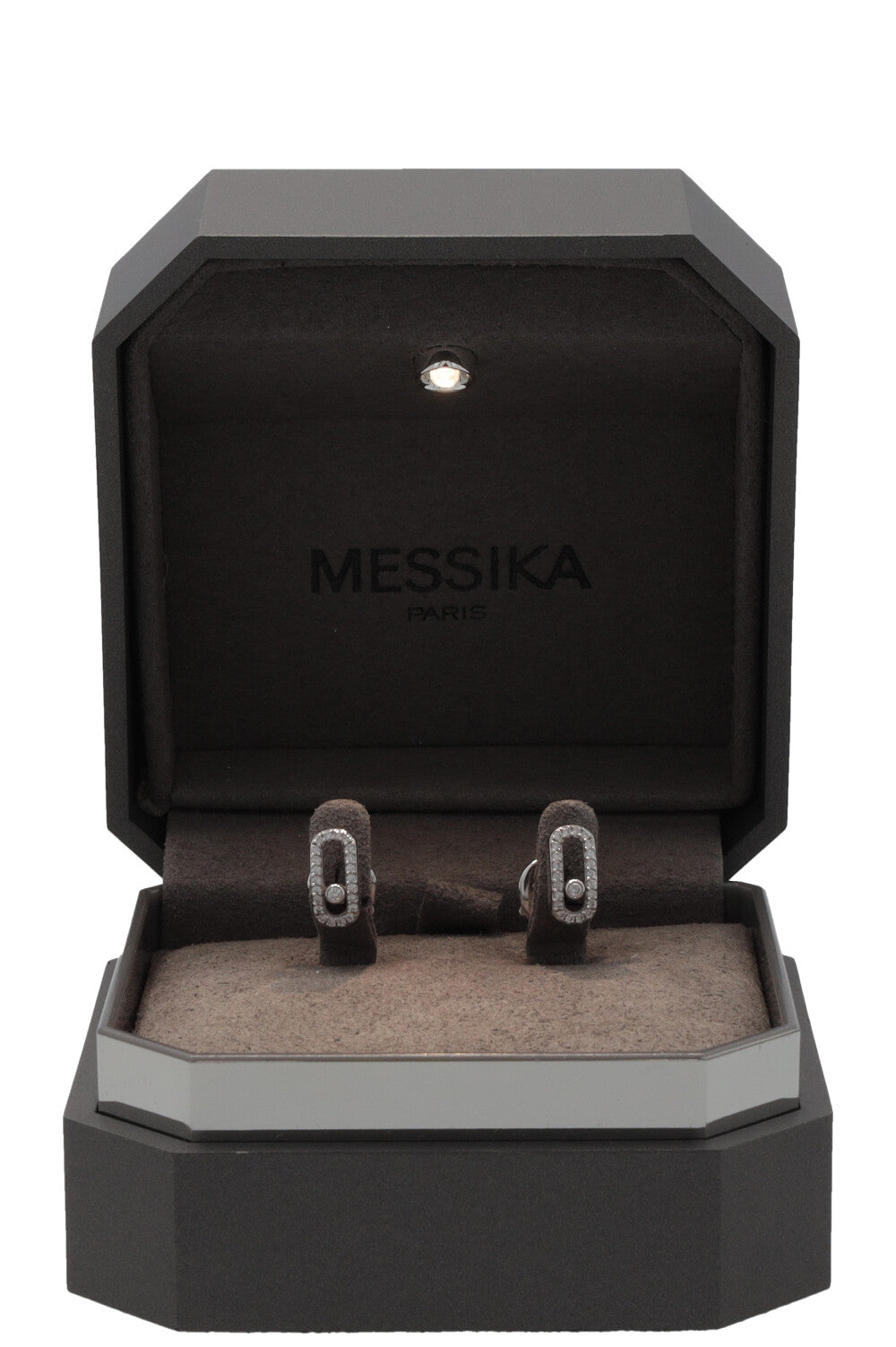 MESSIKA Move Uno Earrings 18kt White Gold Diamonds