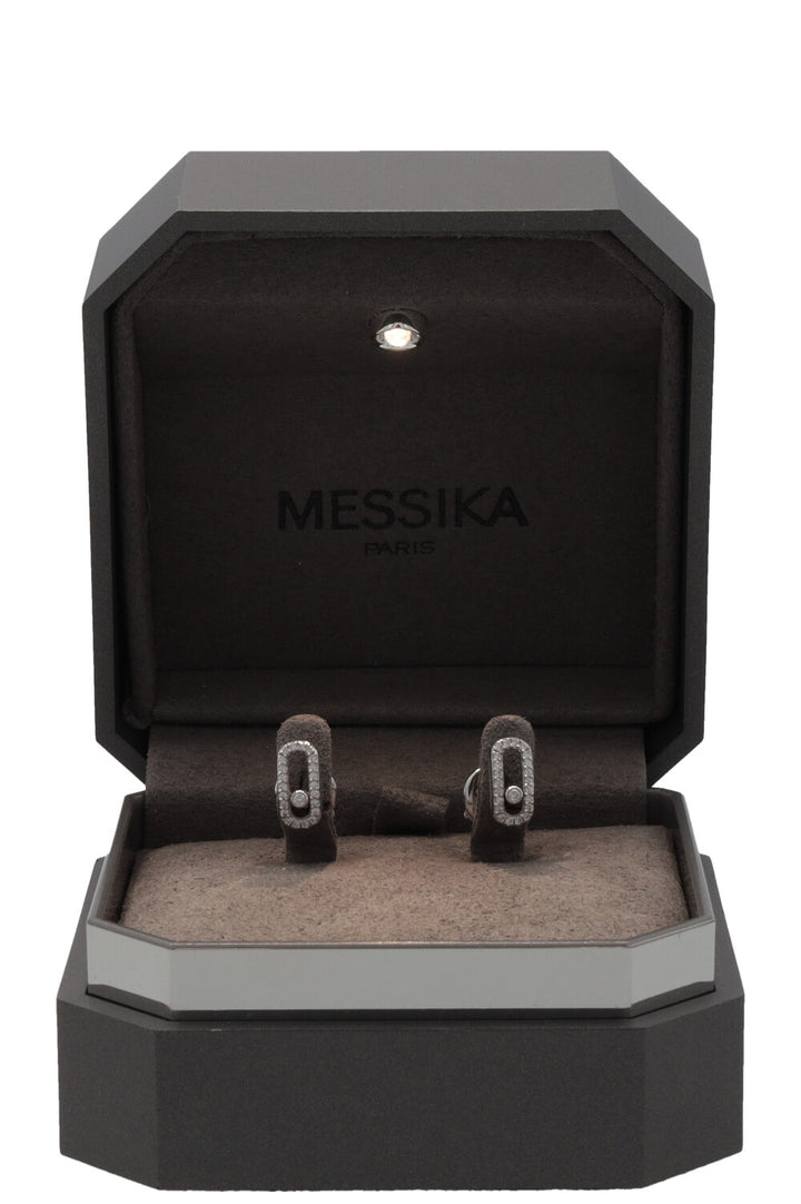 MESSIKA Move Uno Earrings 18kt White Gold Diamonds
