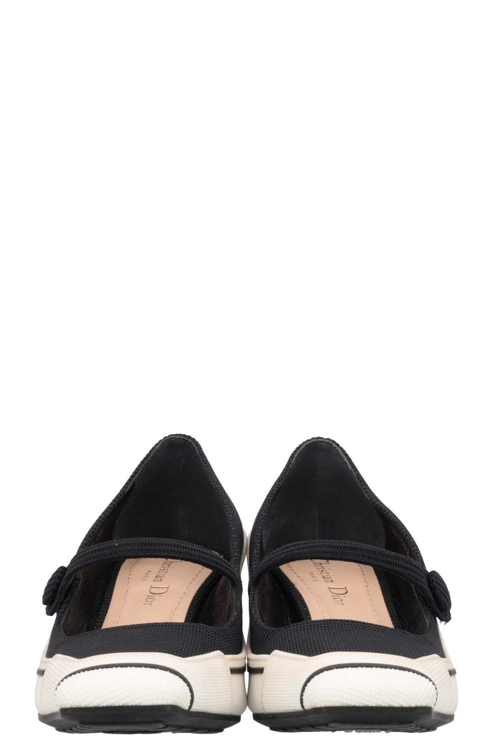 CHRISTIAN DIOR Mot Heels Black White
