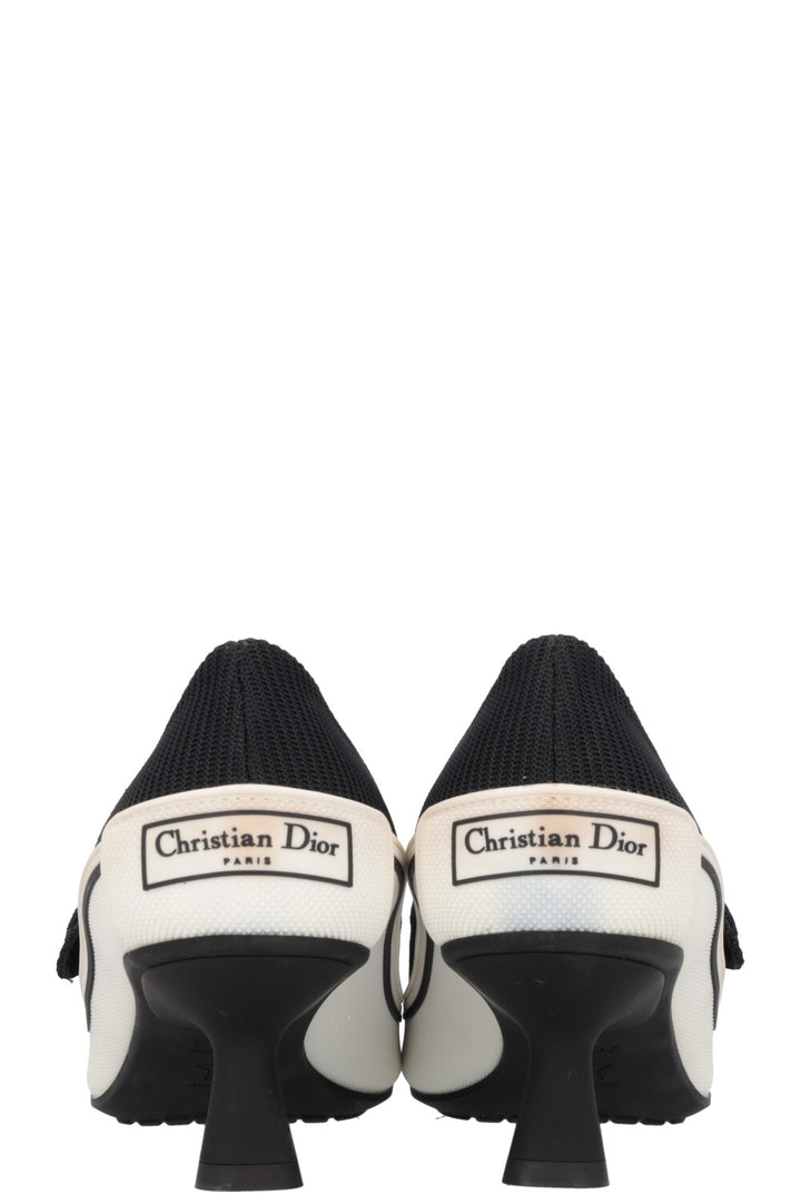 CHRISTIAN DIOR Mot Heels Black White
