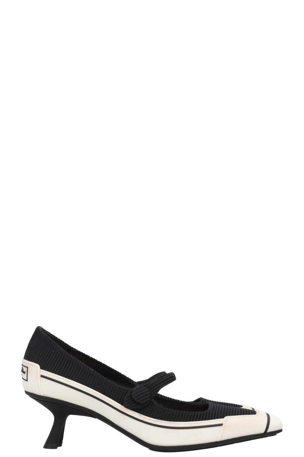 CHRISTIAN DIOR Mot Heels Black White