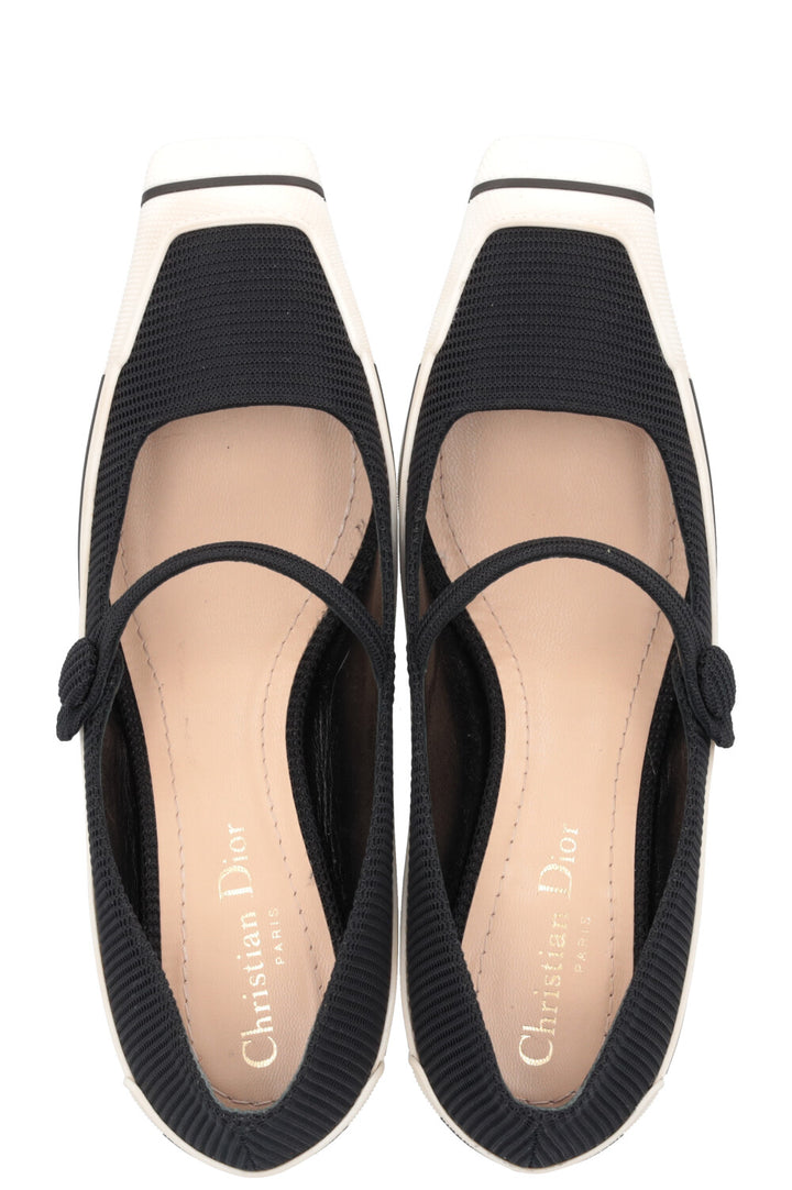 CHRISTIAN DIOR Mot Heels Black White