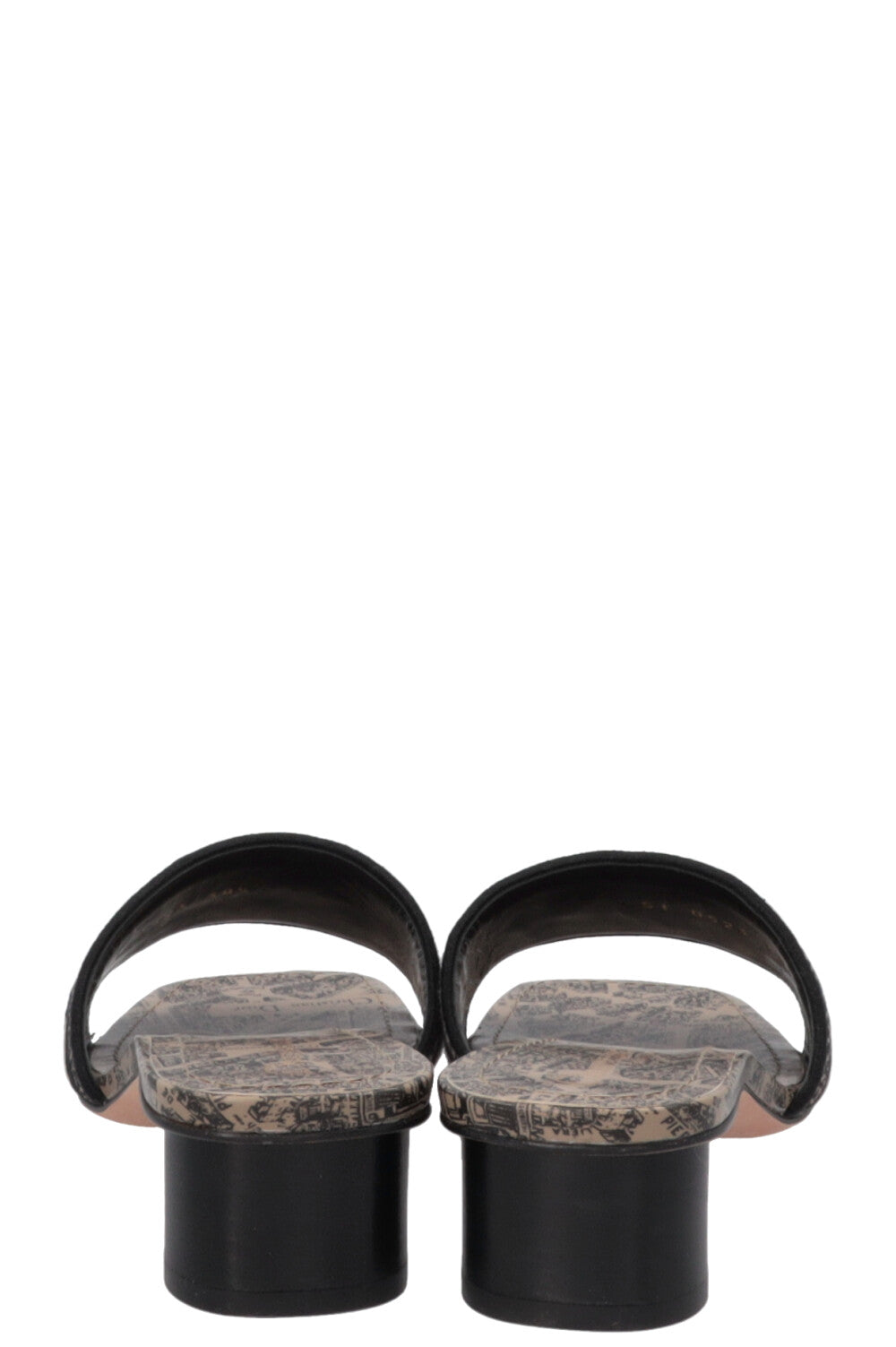 CHRISTIAN DIOR Dway Heeled Slides Brown