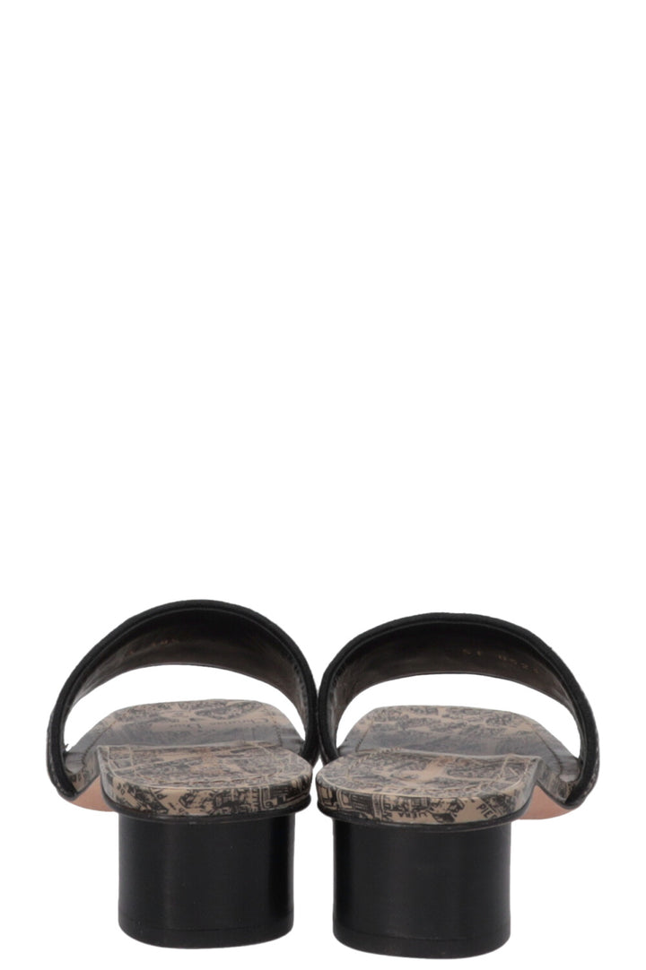 CHRISTIAN DIOR Dway Heeled Slides Brown