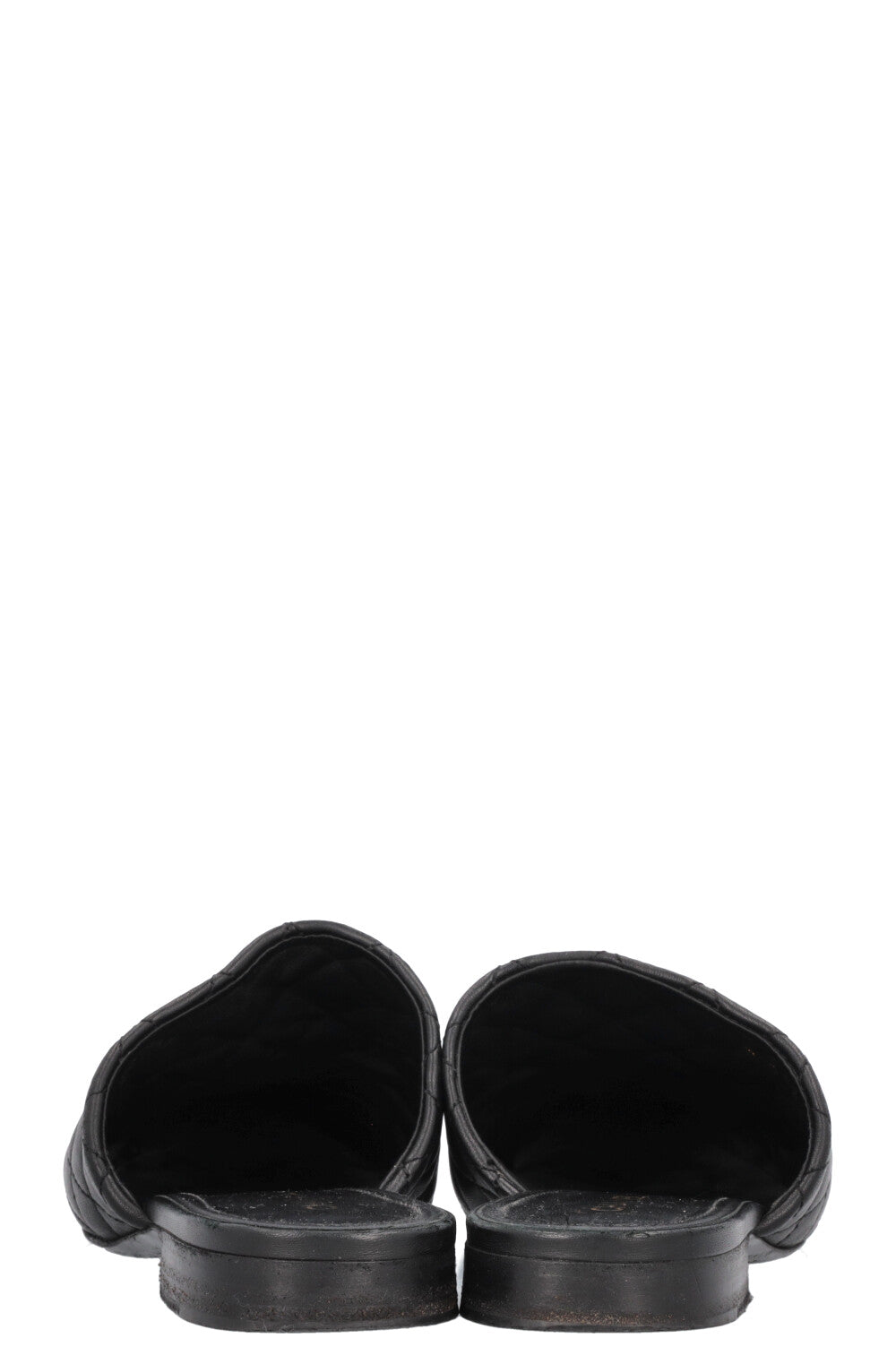 CHANEL CC Chain Mules Quilted Black