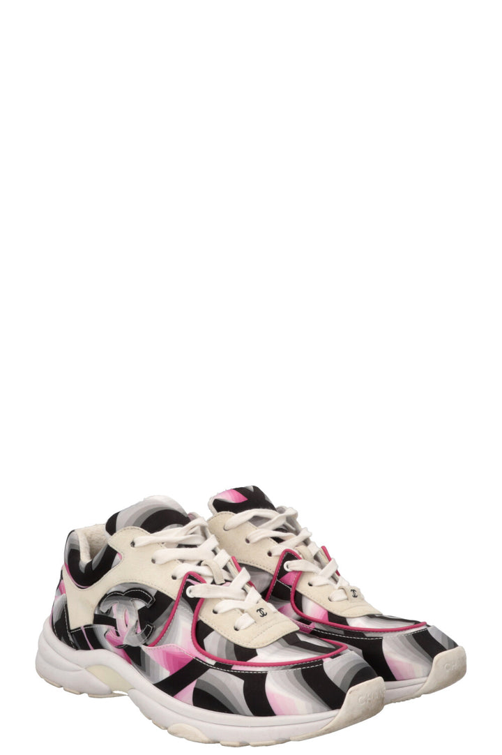 CHANEL CC Tennis Sneaker White