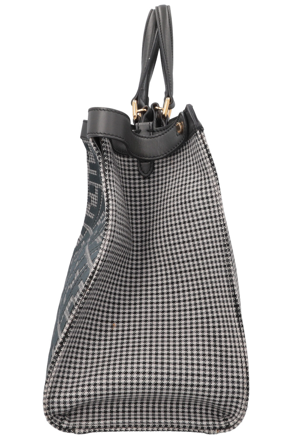 FENDI Peekaboo Zucca Print Tote Bag Petrol